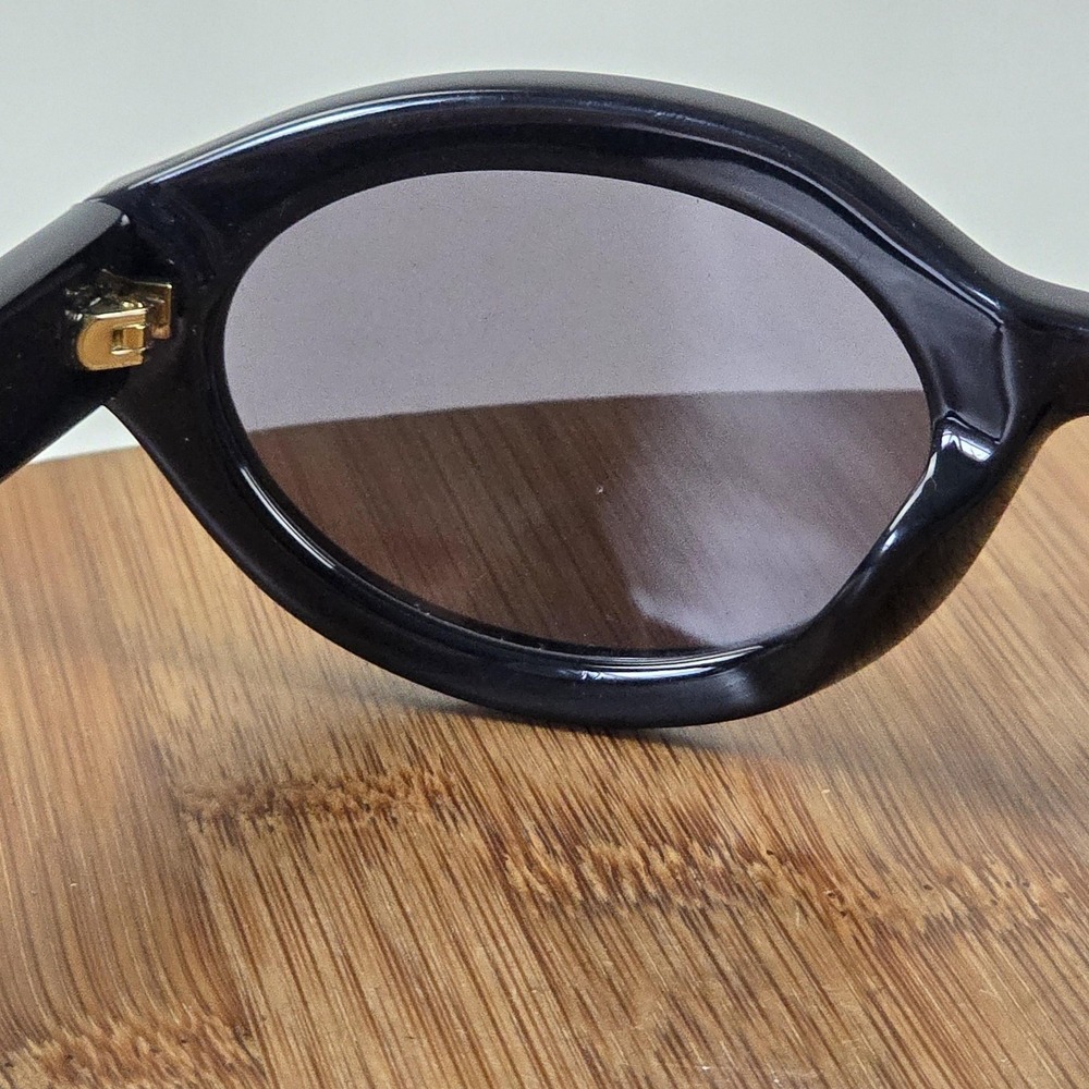 Gucci GG1579S Sunglasses Womens 53-22-140 Black Gray Oval Tinted Plastic Italy - Picture 5 of 16